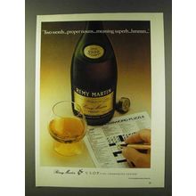1979 Remy Martin Cognac Ad - Two Words Proper Nouns