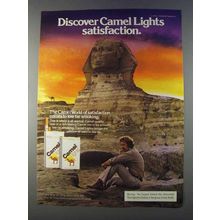 1980 Camel Lights Cigarettes Ad - Discover Satisfaction - Sphinx