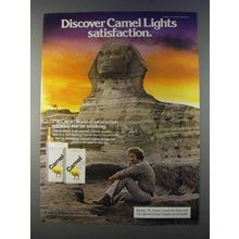 1980 Camel Lights Cigarettes Ad - Discover Lights Satisfaction