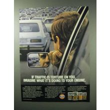 1983 Gulf Gulfpride Motor Oil Ad - Traffic is Torture