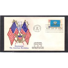 FDC Boerger Cachets 1650 13c Louisiana (Cachet-U/A) CV00705