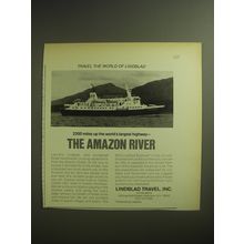 1974 Lindblad Travel, Inc. Ad - 2300 miles up the world's largest highway