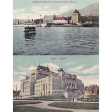 Bergen Walkendorfstaarnet 2x German Old Postcard s