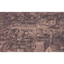 Leipzig Aerial Stadtinneres Vom Fluzgeug Gesehen German Postcard