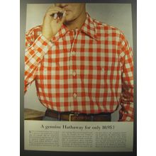 1953 Hathaway Shirts Ad - A genuine Hathaway for only 10.95?