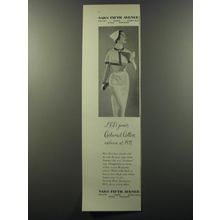 1953 Saks Fifth Avenue Dress Ad - S.F.A.'s Junior costumed cotton exclusive