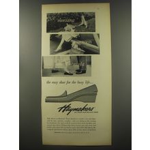 1956 Haymakers Shoes Ad - Morning noon and night the easy shoe for the busy life