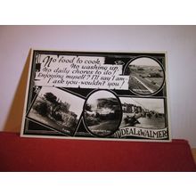 multiview, DEAL & WALMER, KENT unused vintage postcard by Valentine c.1958 =