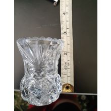clear thistle vase 6cm high