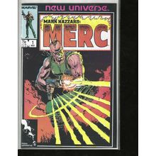 Mark Hazzard: Merc, #1, Marvel Comic, 1986, Mid Grade