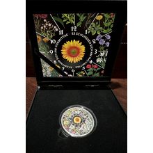 1 Oz Silver Proof Collectible 2024 $20 Floral Clock Only 333 Minted