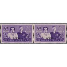 South West Africa 1947 2d Royal Visit with Bird on 2 Variety