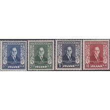 Iceland 1952 Death of Sveinn Bjornsson Set