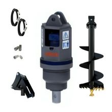 AUGER DRIVE with 200MM Auger Bit & Cradle Hitch Suits 0.5-1.4 Ton machines