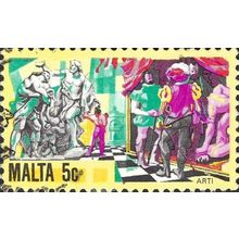 MALTA, Art, yellow 1981, 5c