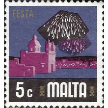 MALTA, Fiesta, violet 1973, 5c