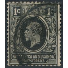 KGV: 1c - East Africa & Uganda 1912 - FH - SG 44 (D)