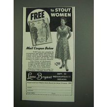 1954 Lane Bryant Fashion Ad - To Stout Women