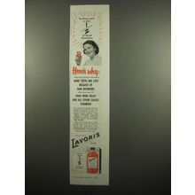 1954 Lavoris Mouthwash Ad - Here's Why