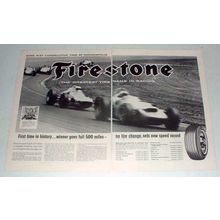 1964 Firestone Tire Ad w/ AJ Foyt - Indianapolis
