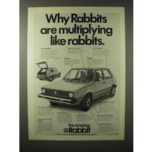 1975 Volkswagen Rabbit Car Ad - Multiplying