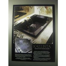 1985 Kallista Kallimera Bath Ad - Dedicated to Style