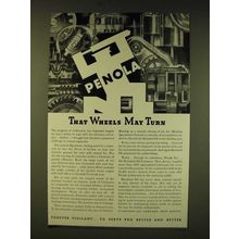 1935 Standard Oil Company Ad - Penola That Wheels may turn