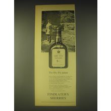 1962 Findlater Dry Fly Sherry Ad - The Dry Fly palate