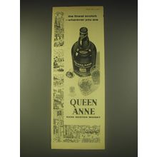 1962 Queen Anne Scotch Ad - The finest scotch - wherever you are