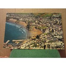 AERIAL VIEW, NEWQUAY, CORNWALL. used postcard Colourmaster =