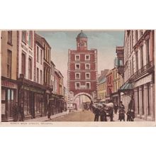 Grocers On Youghal Main Street Cork Irish Old Postcard