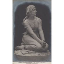 Joan Of Arc Statue Luxembourg Museum Antique Postcard
