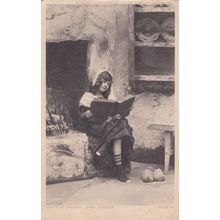 Little Goody Two Shoes Antique School Swot Postcard