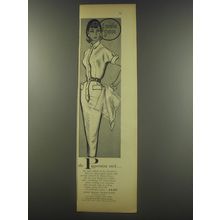 1956 Franklin Simon Nancy Greer Shirtdress Ad - The Peppermint Stick