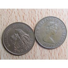 Jersey 1990 Elizabeth ll 2p Coin