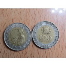 Portugal 1989 $100 Escudos Coin