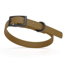 Dog Pet Waterproof Collar - W1/2" x L9"-12" - Coyote Brown
