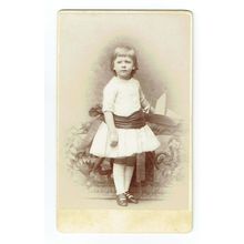 Victorian cdv photo infant with model yacht New Cross London photographer