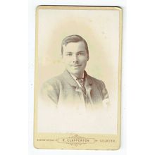 Victorian cdv photo portrait young man Selkirk photographer