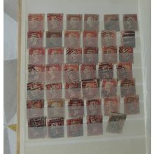 GREAT BRITAIN VICTORIA PENNY REDS USED IN A STOCK BOOK