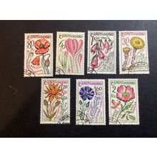 ICOLLECTZONE Czechoslovakia 1354-60. XF used flowers