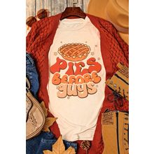 Khaki PIES BEFORE GUYS Thanksgiving Fashion Tee