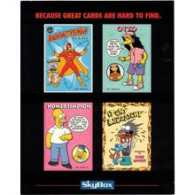 SIMPSONS LARGE 4 panel PROMO card ( 1993 )