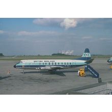 BMA Viscount G-AZLT in 1977 East Midlands Airport Limited Edition 300 Postcard