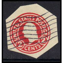 Used U429 2c George Washington Fine Cut Square Z2843