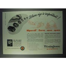 1943 Westinghouse Hipersil Cores Ad - Size Important