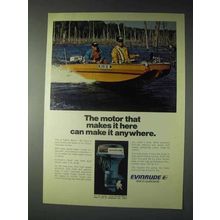 1973 Evinrude 50hp Lark Outboard Motor Ad!