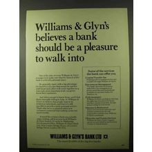 1978 Williams & Glyn's Bank Ad - Pleasure To Walk Into