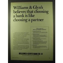 1978 Williams & Glyn's Bank Ad - Choosing a Partner