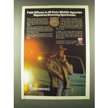 1979 Browning Sportswear Ad - Field officers in 40 State wildlife agencies